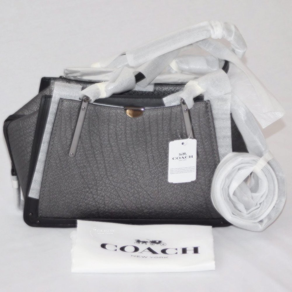 COACH Dreamer Series Satchel GM/Metallic Graphite